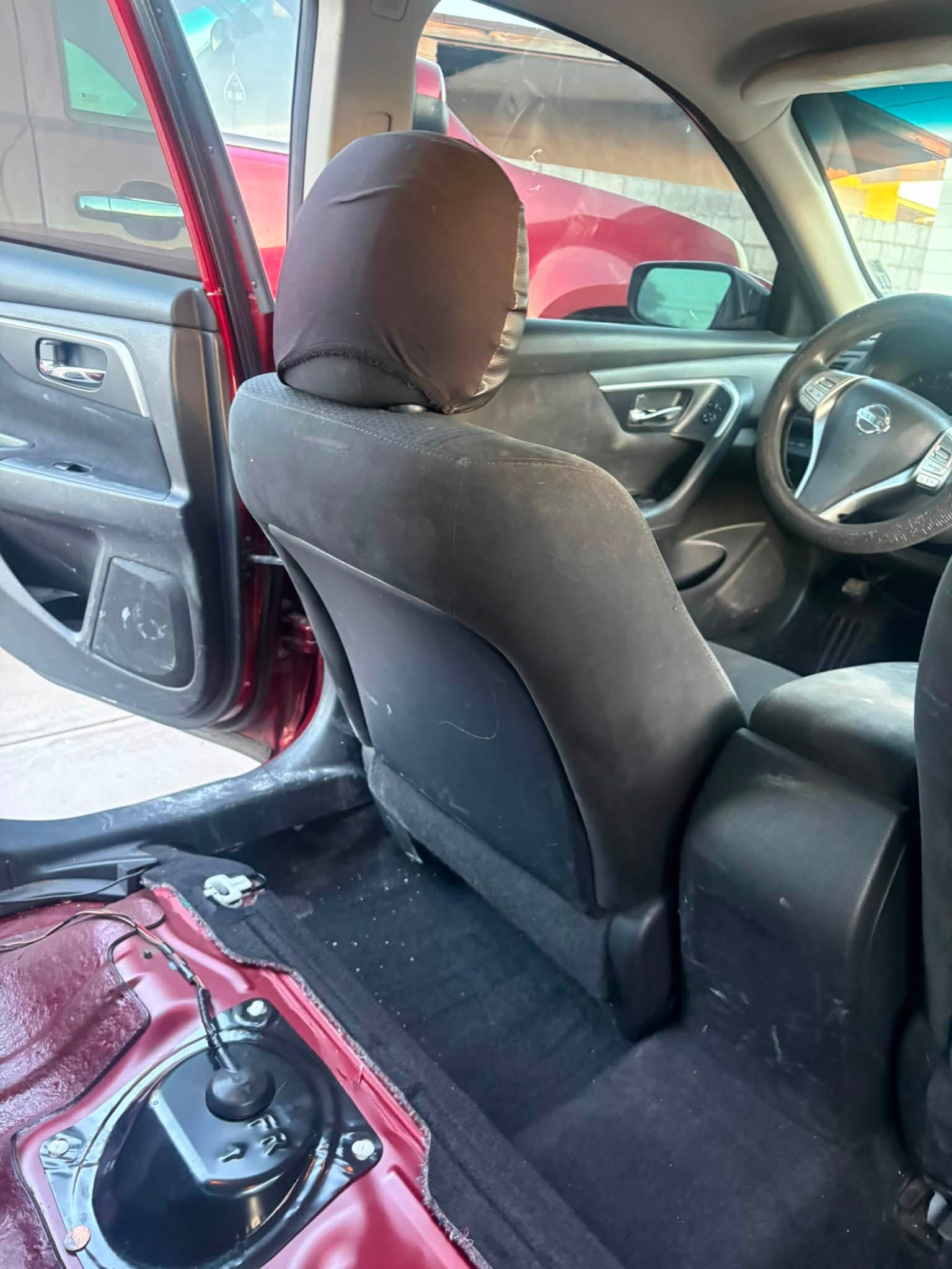 Vehicle interior after cleaning